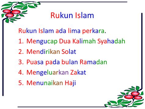 Rukun iman dan rukun islam. AZZAHRA KIDS ® - Preschool Programme (Ages 4 - 6): Rukun ...