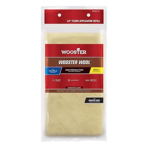 Wooster 10 In X 12 In Wool Floor Applicator Refill 0rr6120100 The Home Depot