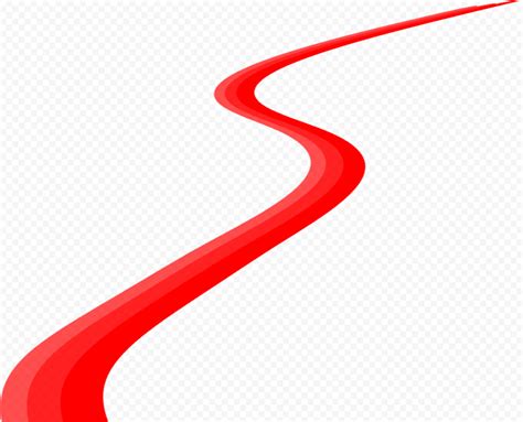 Hd Red Curved Curve Line Png Citypng