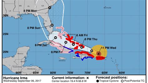 Latest Forecast Puts Florida Solidly In Path Of Category 5 Hurricane Irma