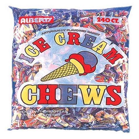 Alberts Ice Cream Fruit Chews 240 Count Bag Parade Candy