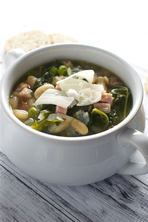 Maybe you would like to learn more about one of these? Healthy Kale, Bean, Pea and Ham Soup - Stuck On Sweet