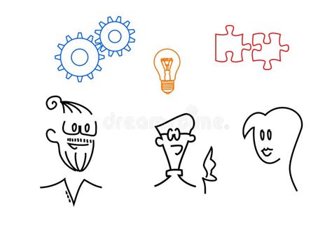 Efficient Teamwork Stock Vector Illustration Of Idea 87313451