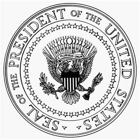 Us Presidential Seal Nthe Seal Of The President 48 Stars Note