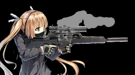 Original Characters Guns Girlz Twintails Gun Anime Wallpaper