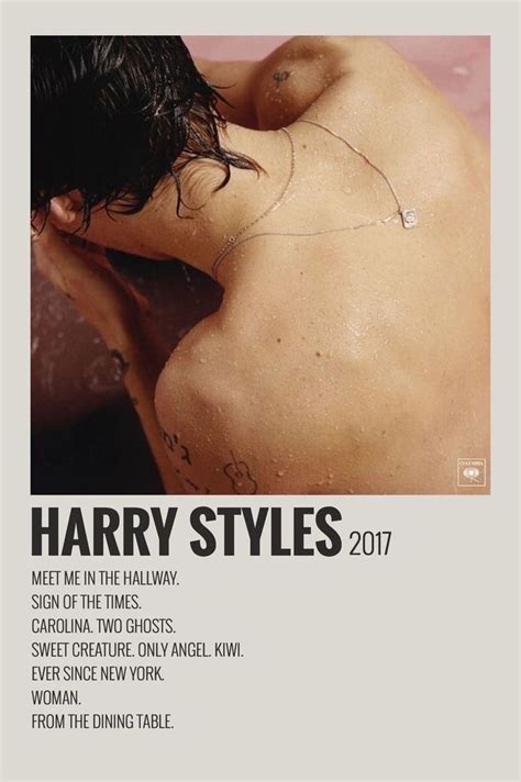 Harry Styles Album Cover P Ster De La Tipograf A P Ster De