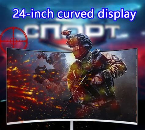 24 Ips Monitors Gamer 1080p Curved Screen Monitor Pc 75hz Hdmi Monitor