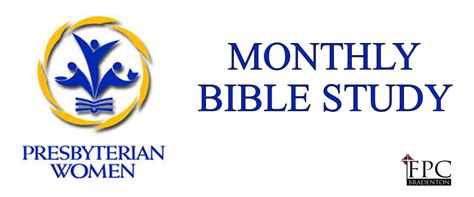Presbyterian Womens Monthly Bible Study First Presbyterian Church Of
