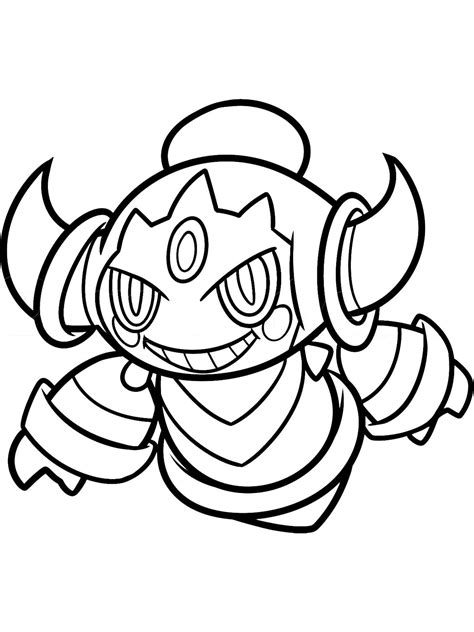 Hoopa Pokemon Coloring Pages Free Printable