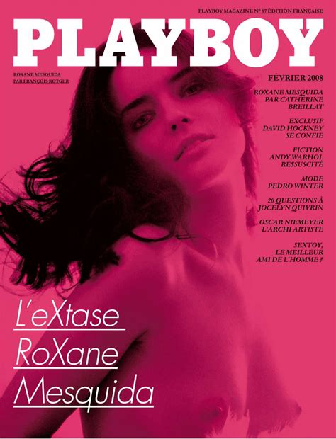 Roxane Mesquida Nue Dans Playboy Magazine France