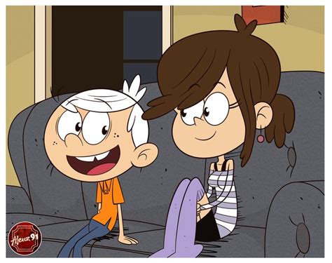 Commission Lincoln And Dana By Aleuz91 Art On Deviantart Loud House Characters Spongebob