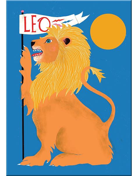 Leo Magnet In 2021 Art Prints Zodiac Symbols Lisa Congdon