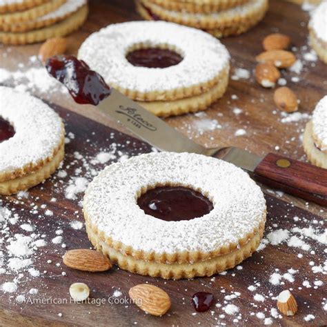 Today's recipe is inspired by a favorite dish i had while honeymooning in. Traditional Raspberry Linzer Cookies | Recipe | Linzer cookies, Christmas baking, Baking