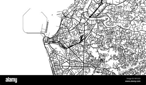 Urban Vector City Map Of Colombo Sri Lanka Stock Vector Image And Art