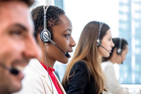 Diverse Call Center Team Working In Office Stock Photo Download Image