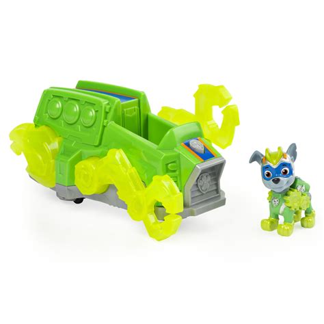 Paw Patrol Mighty Pups Charged Up Rockys Deluxe Vehicle With Lights