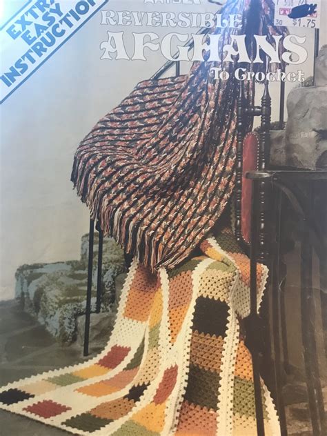 Reversible Afghans Crochet Pattern Leisure Arts 130