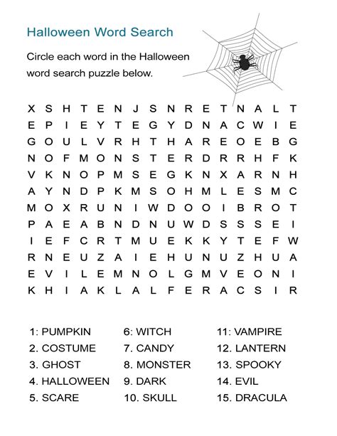 Www Marks English School Com Games Halloween Html - Halloween Spelling Word List Worksheet | AlphabetWorksheetsFree.com