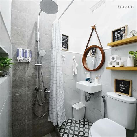 12 model kamar mandi minimalis modern terbaru 2024
