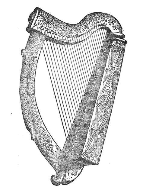 Indi Ancient Irish Harp Symbol