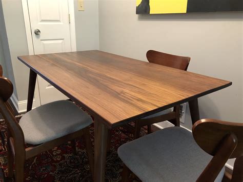 Custom Minimalist Mid Century Inspired Dining Table By Two