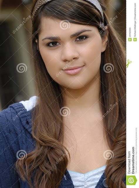 Young Hispanic Woman Portrait Stock Image Image Of Cuban