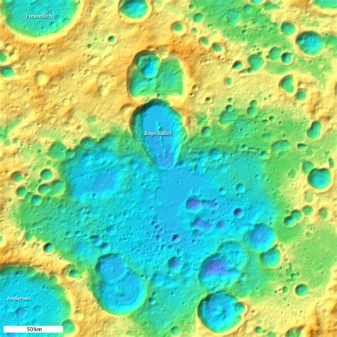 Topography Of The Moon