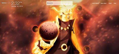 Naruto Nine Tails Chakra Mode Wallpapers Hd New Tab Theme