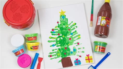 Dibujo árbol De Navidad Manualidades De Navidad Para Niños 3 Años