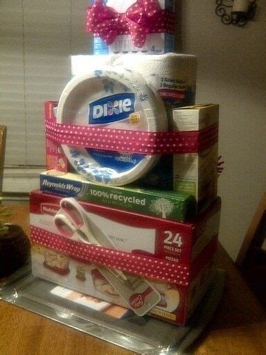 Congratulate the new homeowner with one of these fun, creative housewarming gifts. DIY Housewarming Gift: Stack Kitchen Items and Wrap with ...
