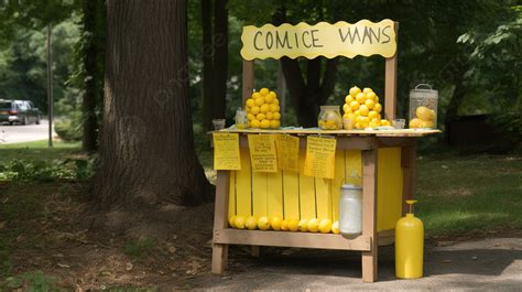 an outdoor lemonade stand made of yellow lemons background pictures of a lemonade stand