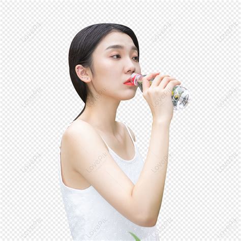 teenage girl drinking water png image and clipart image for free download lovepik 401623278