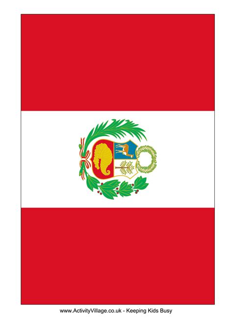 Peru Flag Download This Free Printable Peru Template A4 Flag A5 Flag
