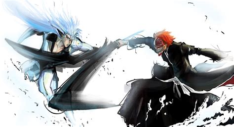 Wallpaper Illustration Anime Cartoon Sword Fighting Sketches Bleach Kurosaki Ichigo