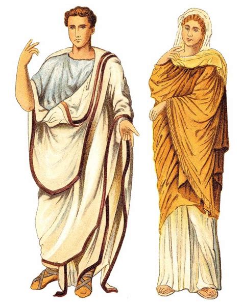 Ancient Roman Man And Woman Roman Fashion Ancient Rome Ancient Rome
