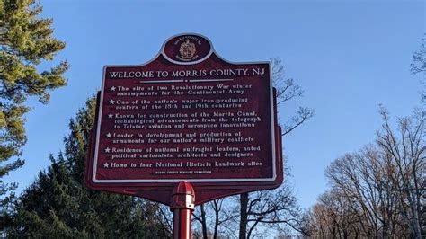 Welcome To Morris County Nj Historical Marker