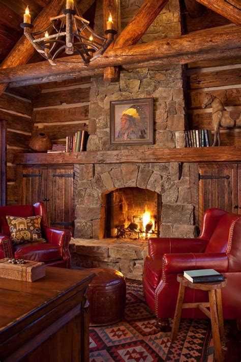 Extremely Cozy And Rustic Cabin Style Living Rooms Cabin Style Rustic House Cabin Homes