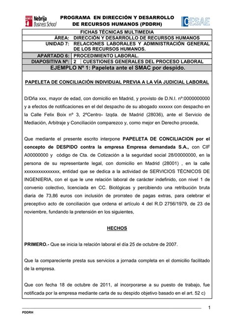 Ejemplo De Acta De Conciliacion Laboral Nuevo Ejemplo