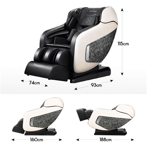Homasa 4d Electric Massage Recliner Chair Zero Gravity Massager Off White Buy Massage Chairs