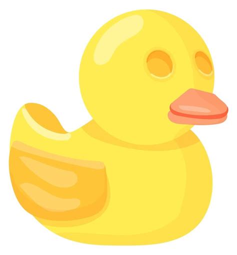 Premium Vector Yellow Rubber Duck Cartoon Bath Toy Icon