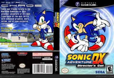 Sonic Adventure Dx Directors Cut Gamecube Box Art Cover By Lordakira900