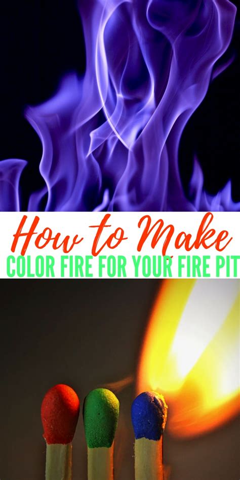 How To Make Color Fire For Your Fire Pit