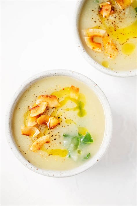 Creamy Vegan Potato Leek Soup The Full Helping