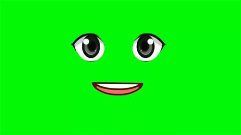 Non Copyright Green Screen Happy Face Talking Animation Face