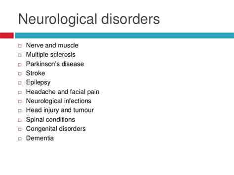 Most Common Neurological Disease Captions Ideas