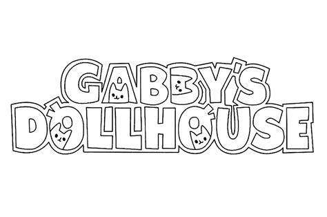 Cakey Cat Gabbys Dollhouse Coloring Pages Gabbys Dollhouse Coloring