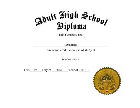 Free Printable Homeschool High School Diploma Addictionary