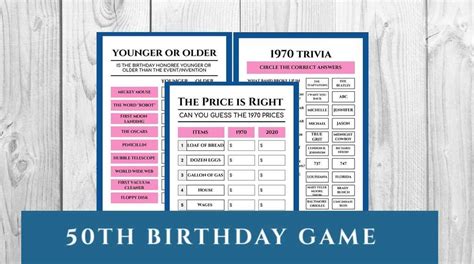 In addition to matters out of your control, there are sev. 50th Birthday Party Games | 1970s Games | Family Games ...
