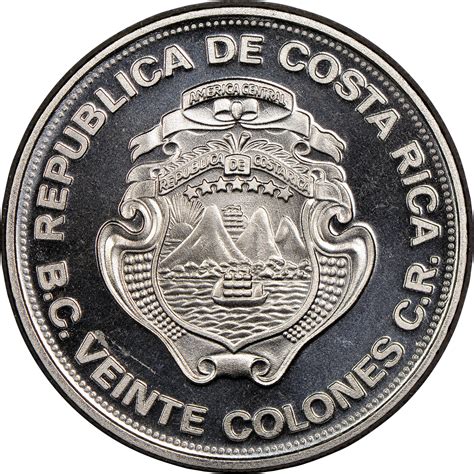 Costa Rica 20 Colones Km 205 Prices And Values Ngc