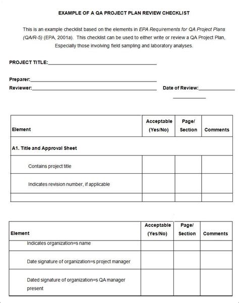 Project Checklist Template 16 Free Word Pdf Documents Download
